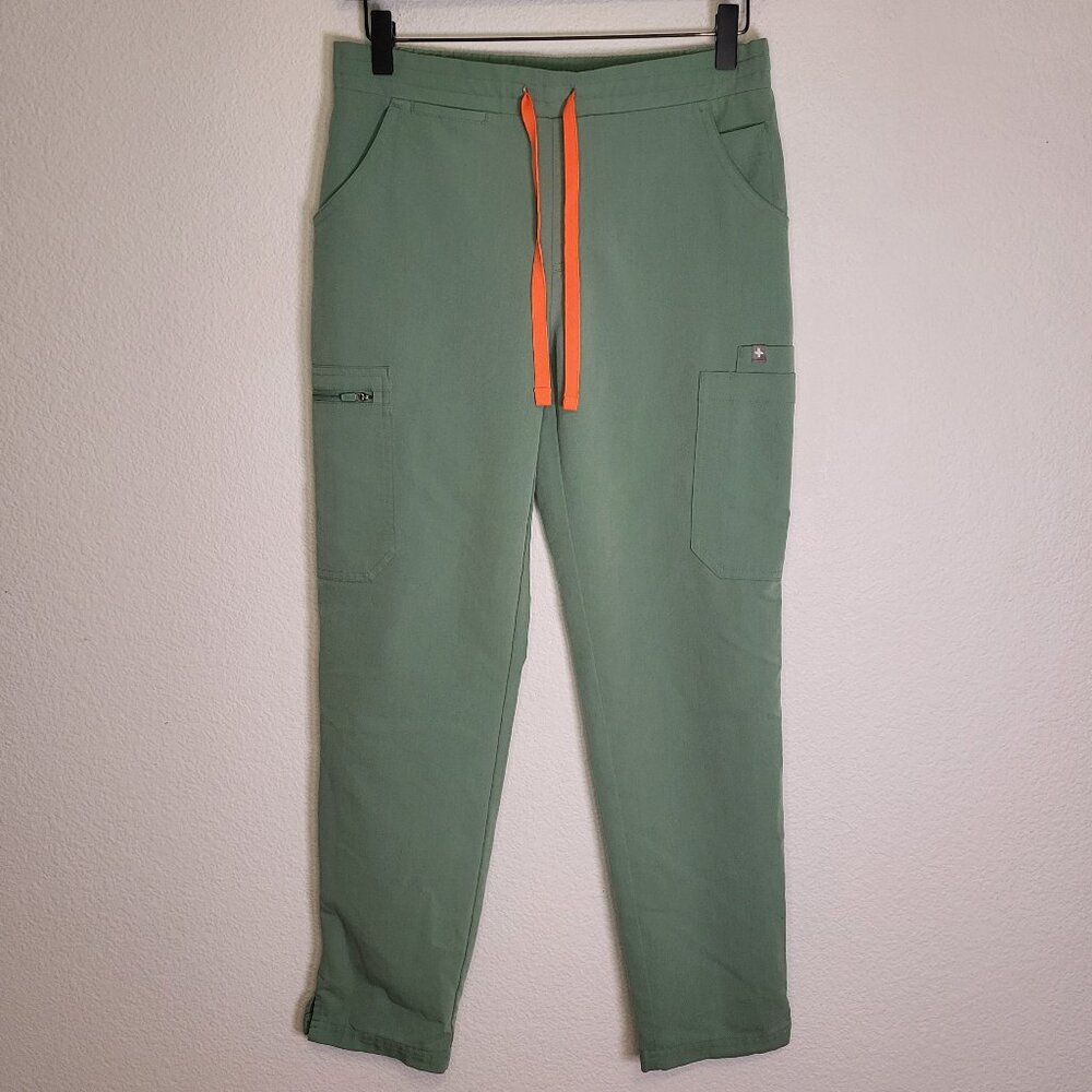 Figs Petite Yola Skinny Scrubs in Jade Green size XSmall Petite